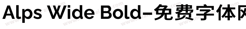 Alps Wide Bold字体转换